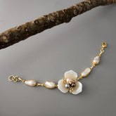 Flower Bracelet - White